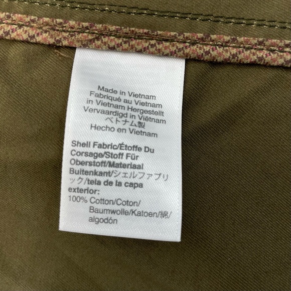 J. Crew Waxed Downtown Field Jacket Coat Size XS Green - Picture 14 of 16